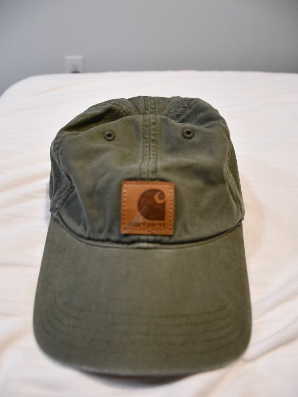 Olive Green carhartt Cap w/ Velcro Strap